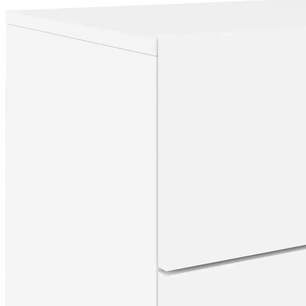 Wall-Mounted Bedside Cabinets with RGB LED Lights