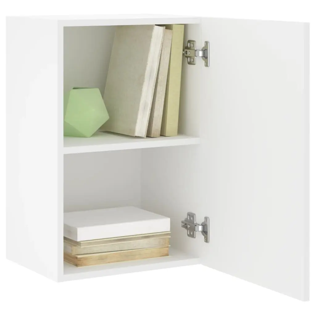 Floating Wall Cabinets in White—2pcs Set