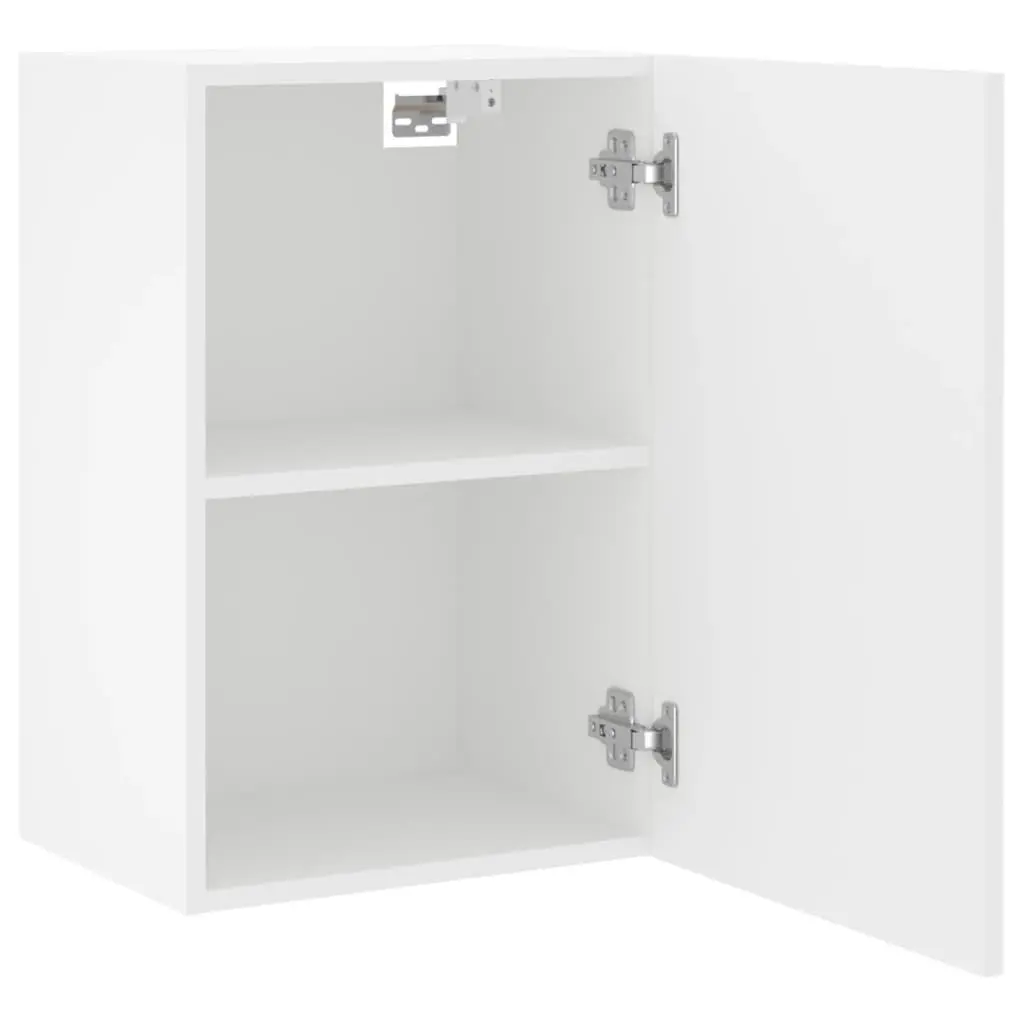 Floating Wall Cabinets in White—2pcs Set