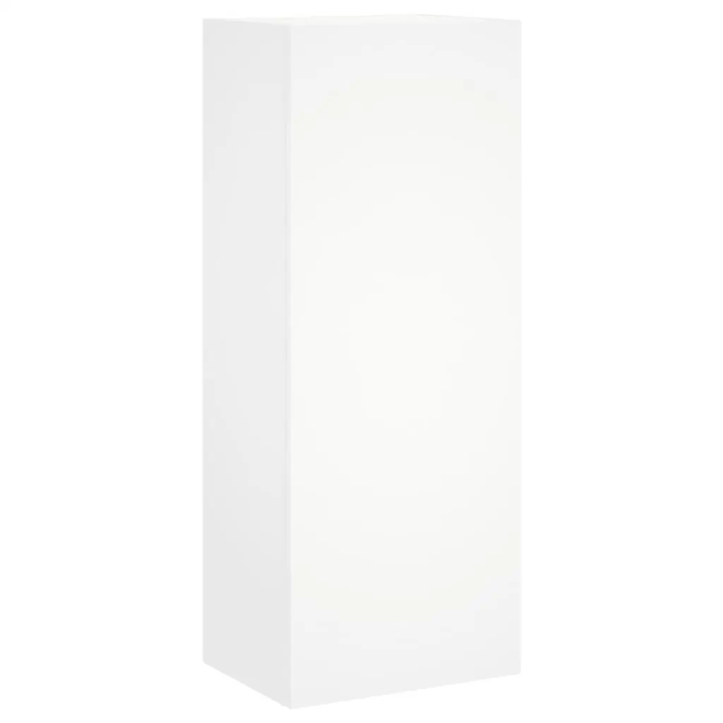 TV Wall Cabinet Storage Organizer Wall-Mounted 40.5 x 30 x 102 cm White