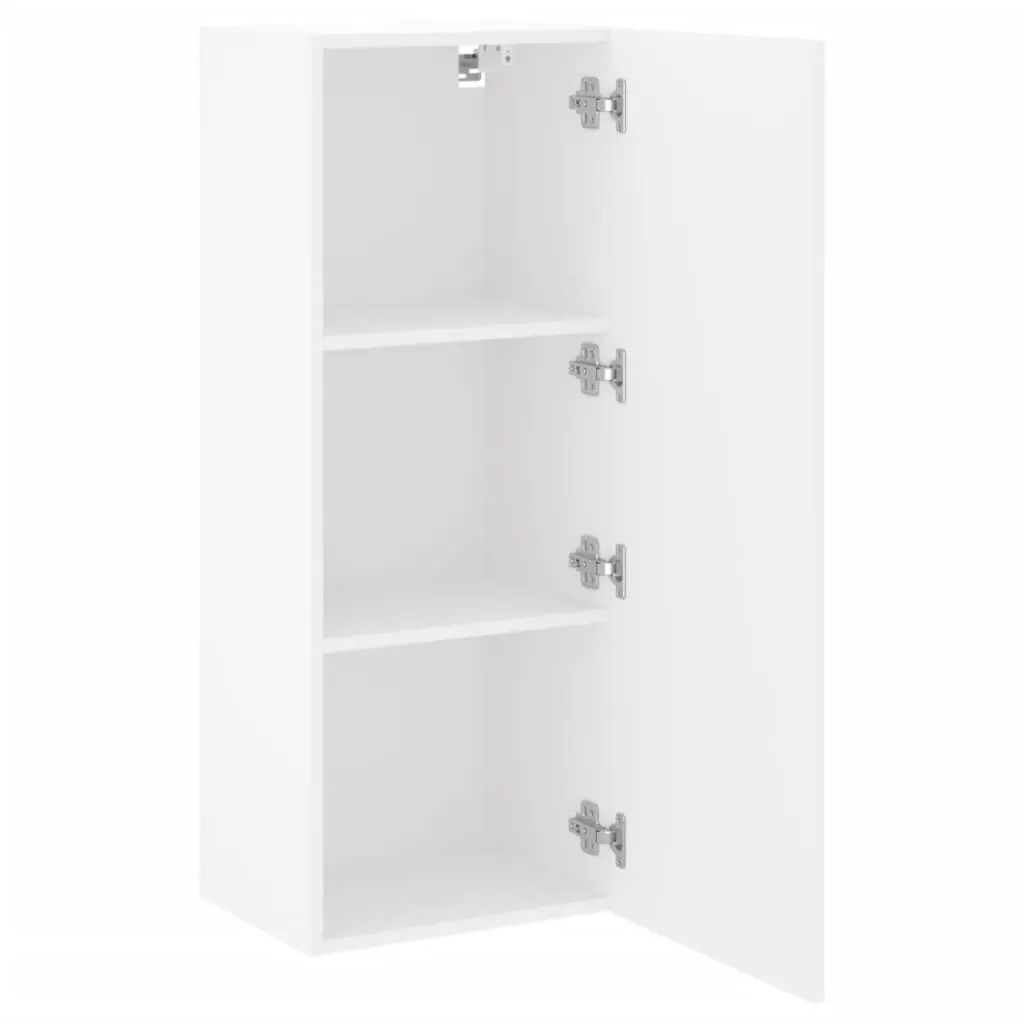 TV Wall Cabinet Storage Organizer Wall-Mounted 40.5 x 30 x 102 cm White