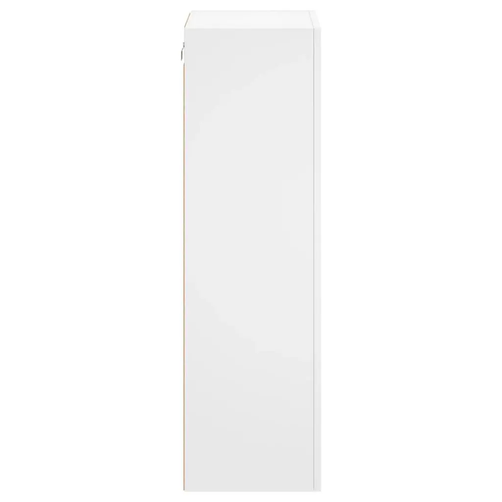 TV Wall Cabinet Storage Organizer Wall-Mounted 40.5 x 30 x 102 cm White