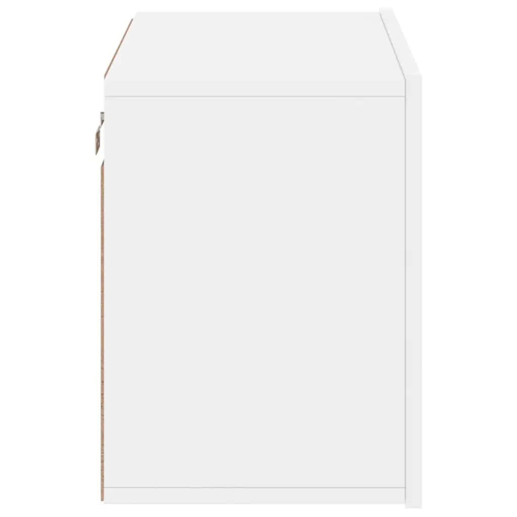 TV Cabinet Wall-mounted White Storage Unit Media Stand Organiser 60x30x41cm