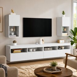 Reliable TV Cabinets with LED Lighting for Smart Organization