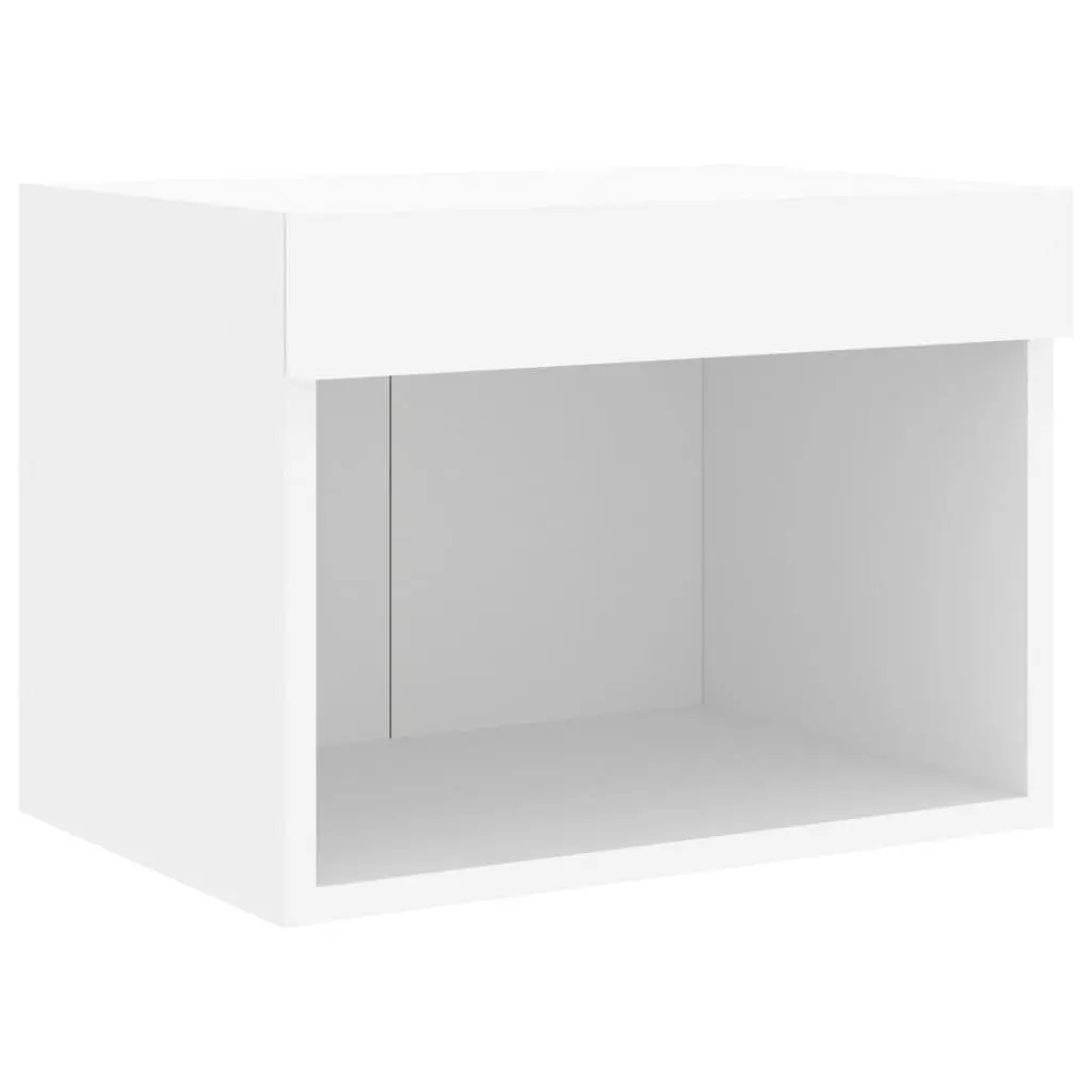 Wall-mounted Bedside Cabinet Featuring RGB LED Lights