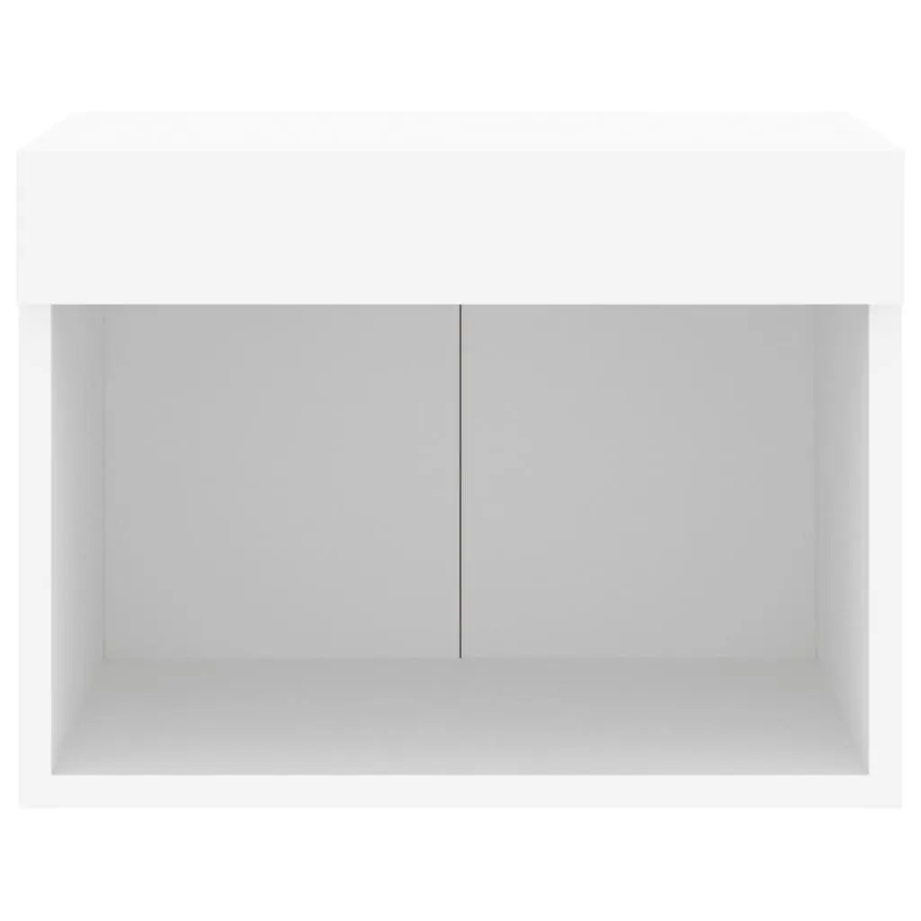 Wall-mounted Bedside Cabinet Featuring RGB LED Lights