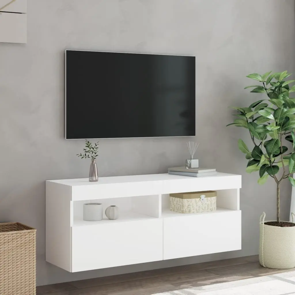 Floating Media Storage with RGB Lighting