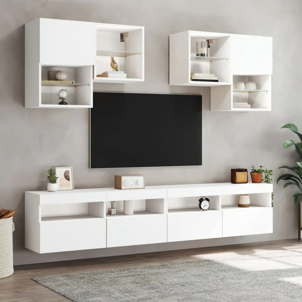 Floating Media Storage with RGB Lighting