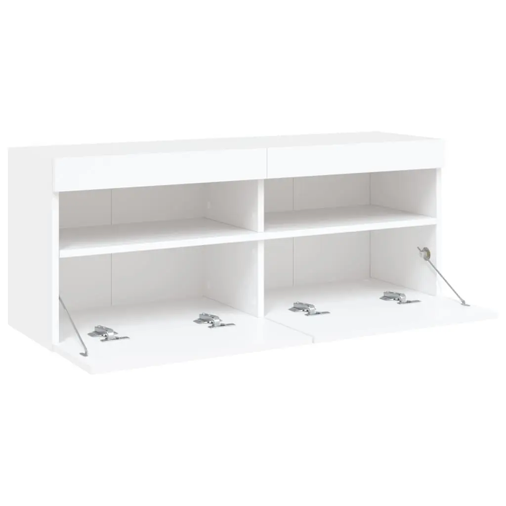 Floating Media Storage with RGB Lighting