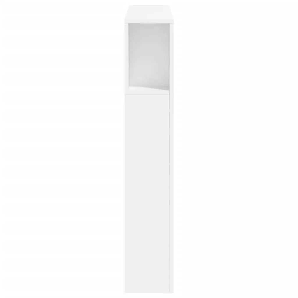 LED Headboard White 100cm Bedroom Engineered Wood RGB Lights Wall Mount
