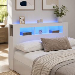 Reassuringly Functional 160cm LED Headboard in White