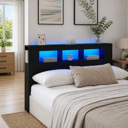 Reliable 160 cm LED Headboard with Versatile Functionality