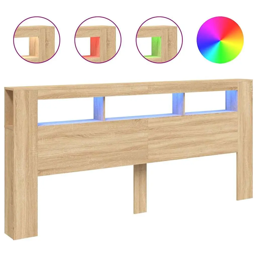 LED Headboard with Customizable RGB Lighting