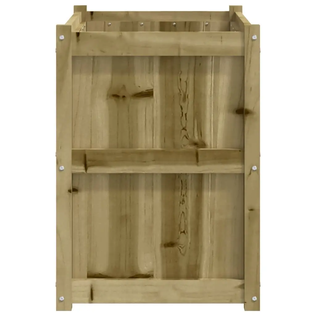 Garden Planter Box Outdoor Use 90x50x70cm Brown Impregnated Pine Wood