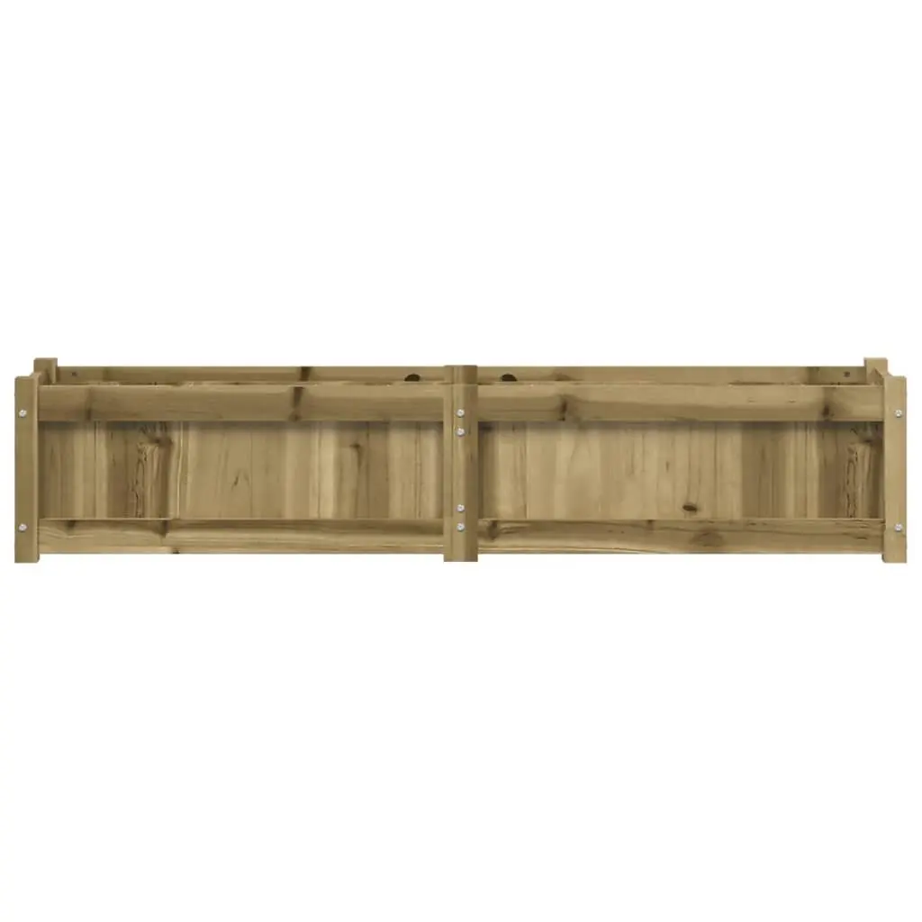 Garden Planter Box Outdoor 150x31x31 cm Impregnated Pine Wood Brown