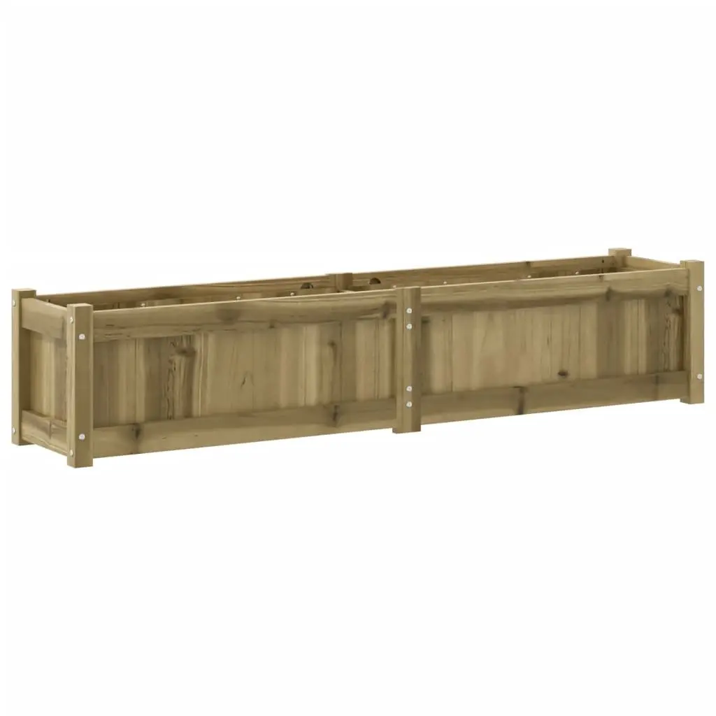 Garden Planter Box Outdoor 150x31x31 cm Impregnated Pine Wood Brown