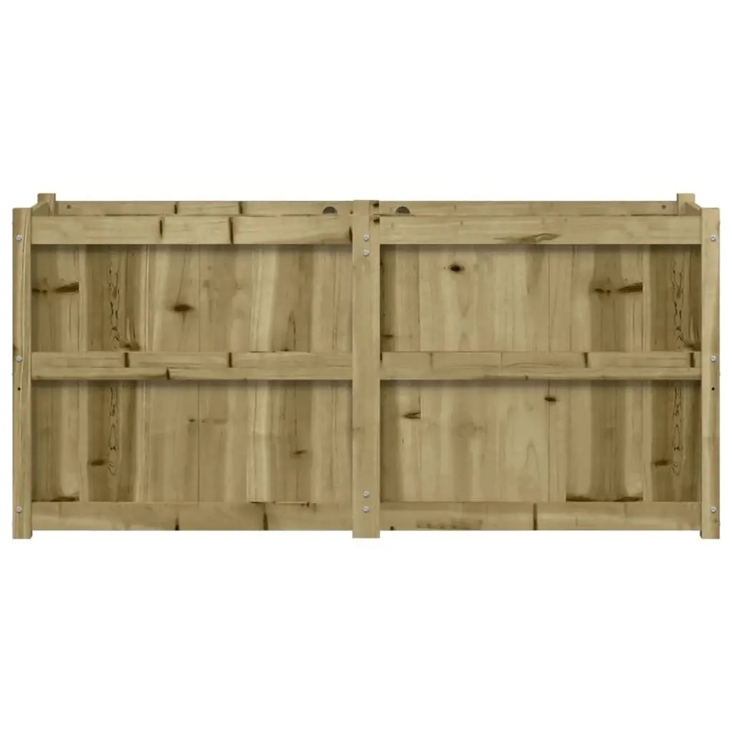 Wooden Planter Box Outdoor Raised Bed 150x50x70 cm Brown