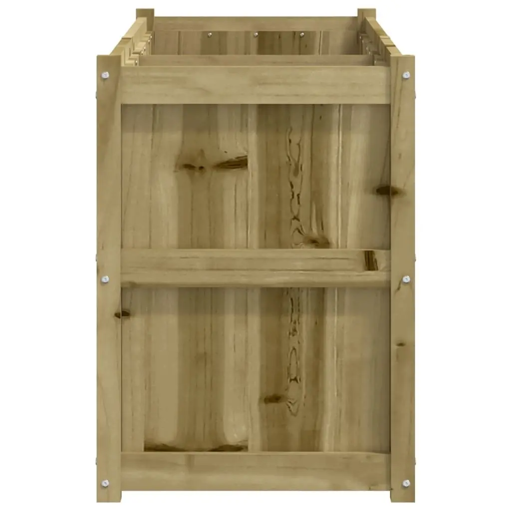 Wooden Planter Box Outdoor Raised Bed 150x50x70 cm Brown