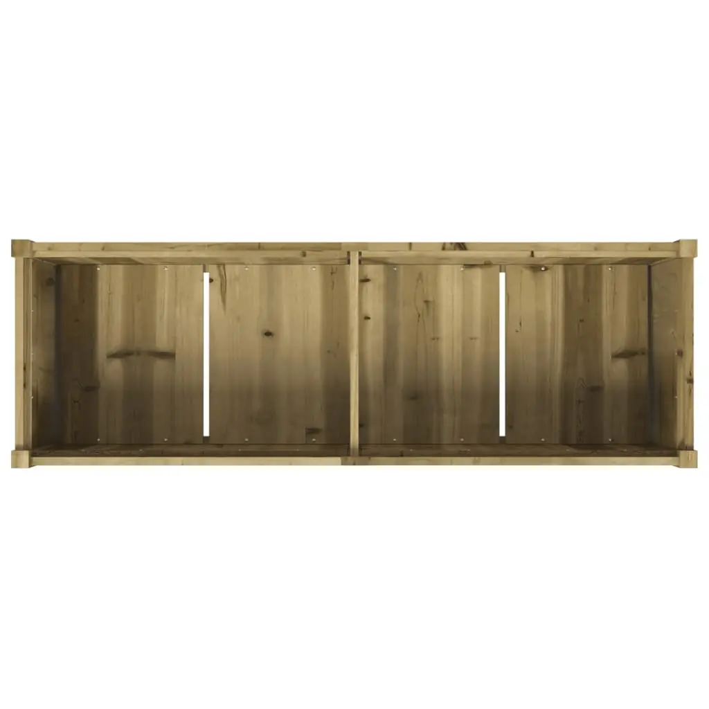 Wooden Planter Box Outdoor Raised Bed 150x50x70 cm Brown