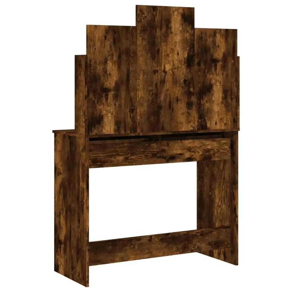 Brown Dressing Table with Mirror for Home Use