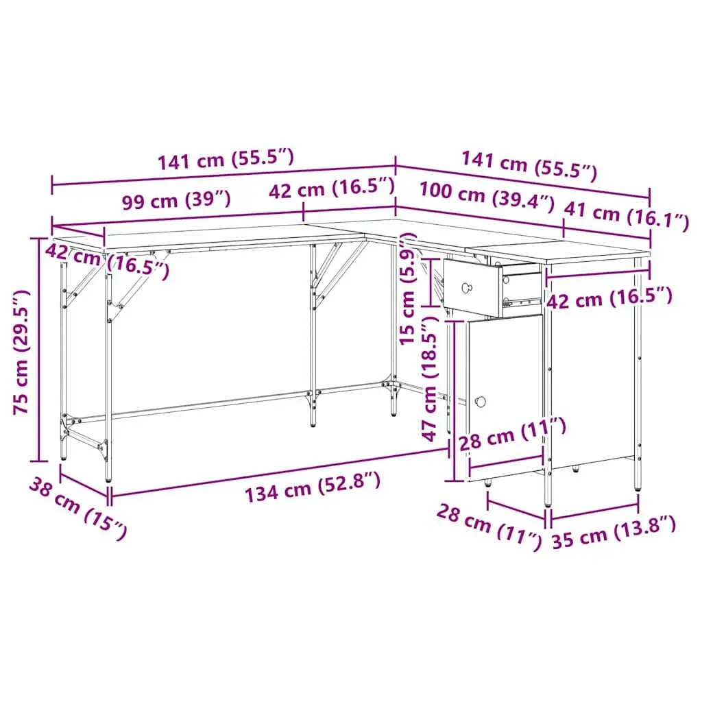 L-Shaped Office Desk for Comfort and Functionality