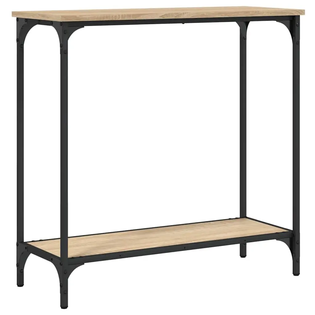 Console Table Sonoma Oak Brown Engineered Wood Hallway Entryway Living Room