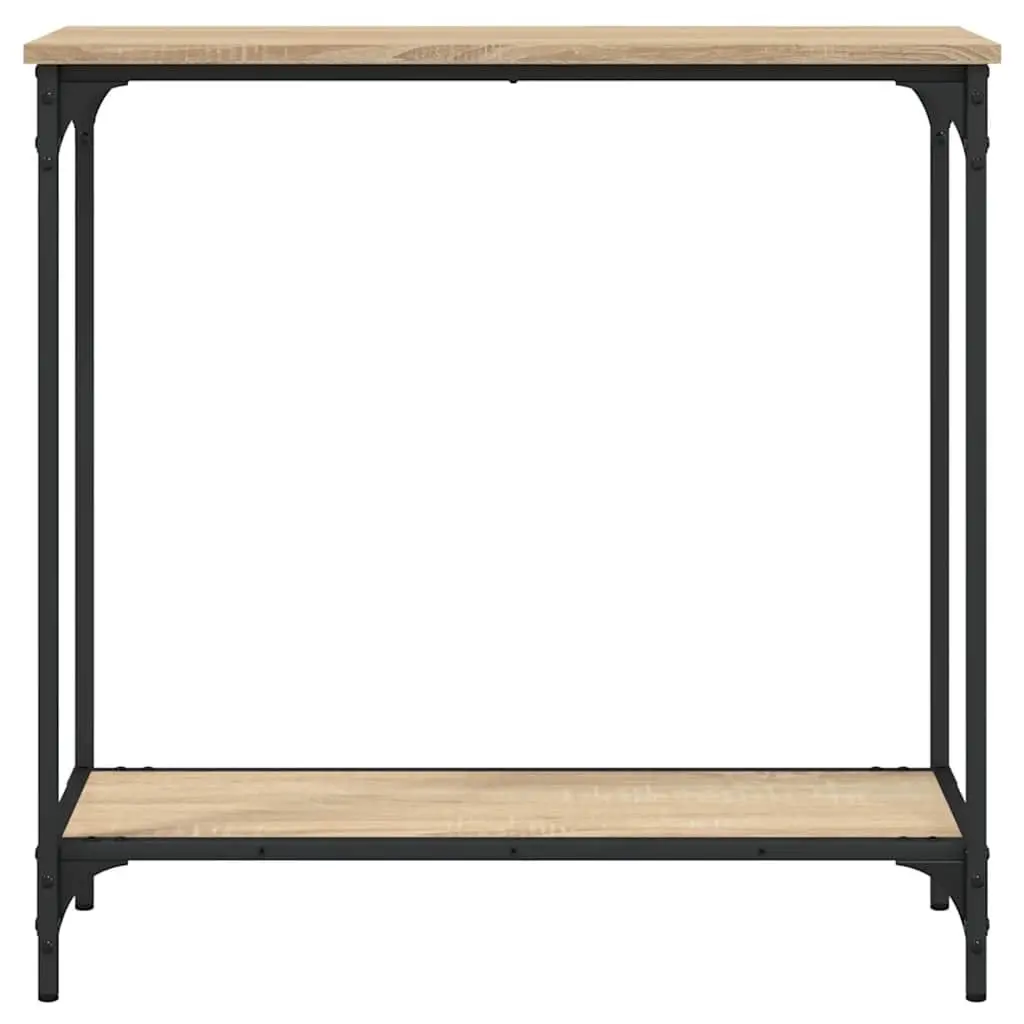 Console Table Sonoma Oak Brown Engineered Wood Hallway Entryway Living Room