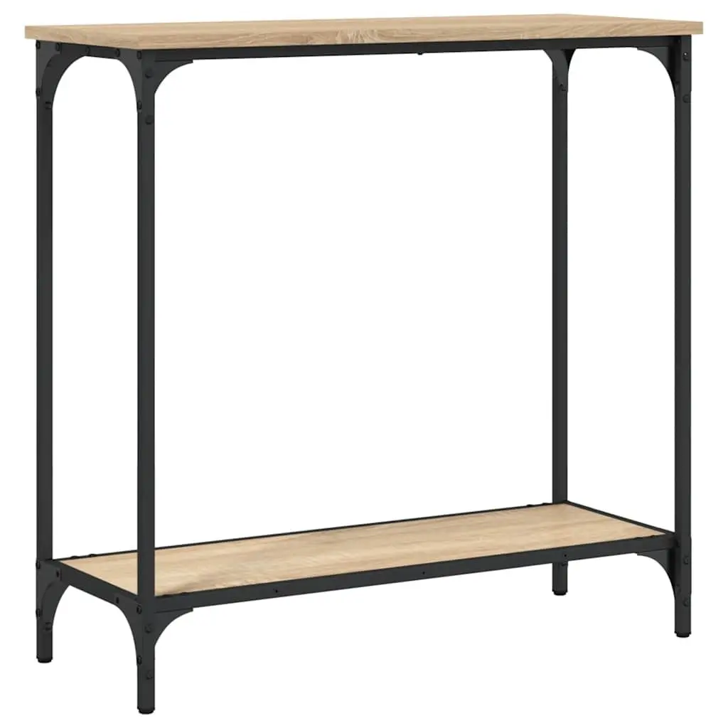 Console Table Sonoma Oak Brown Engineered Wood Hallway Entryway Living Room