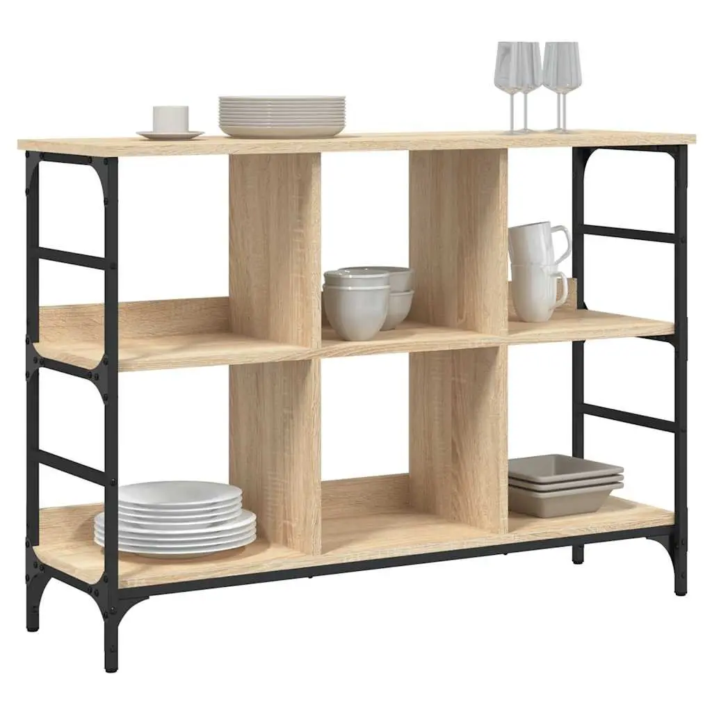Sideboard Storage Cabinet 102x32x73.5 cm Brown Engineered Wood