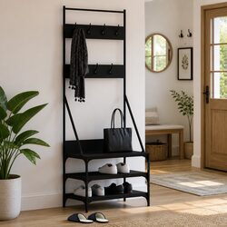 Warm Up Your Space with a Versatile Clothes Rack and Shoe Storage
