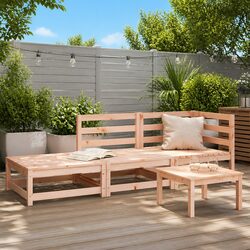 Reliable 2-Seater Outdoor Garden Sofa with Footstool