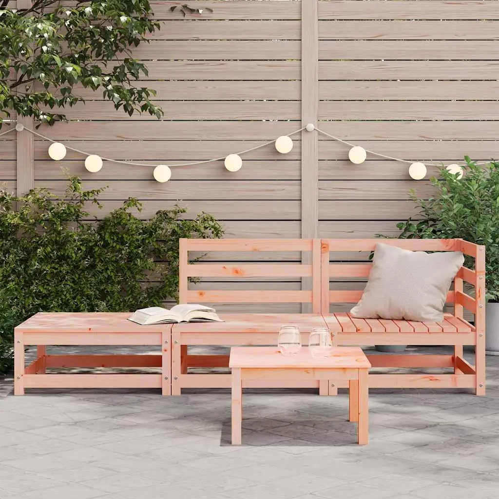 2-Seater Outdoor Garden Sofa with Footstool