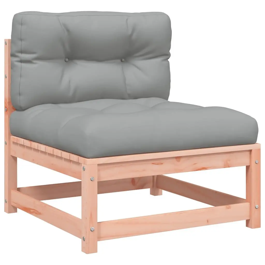 Outdoor Sectional Sofa Unit Armless 2pcs Cushions Brown