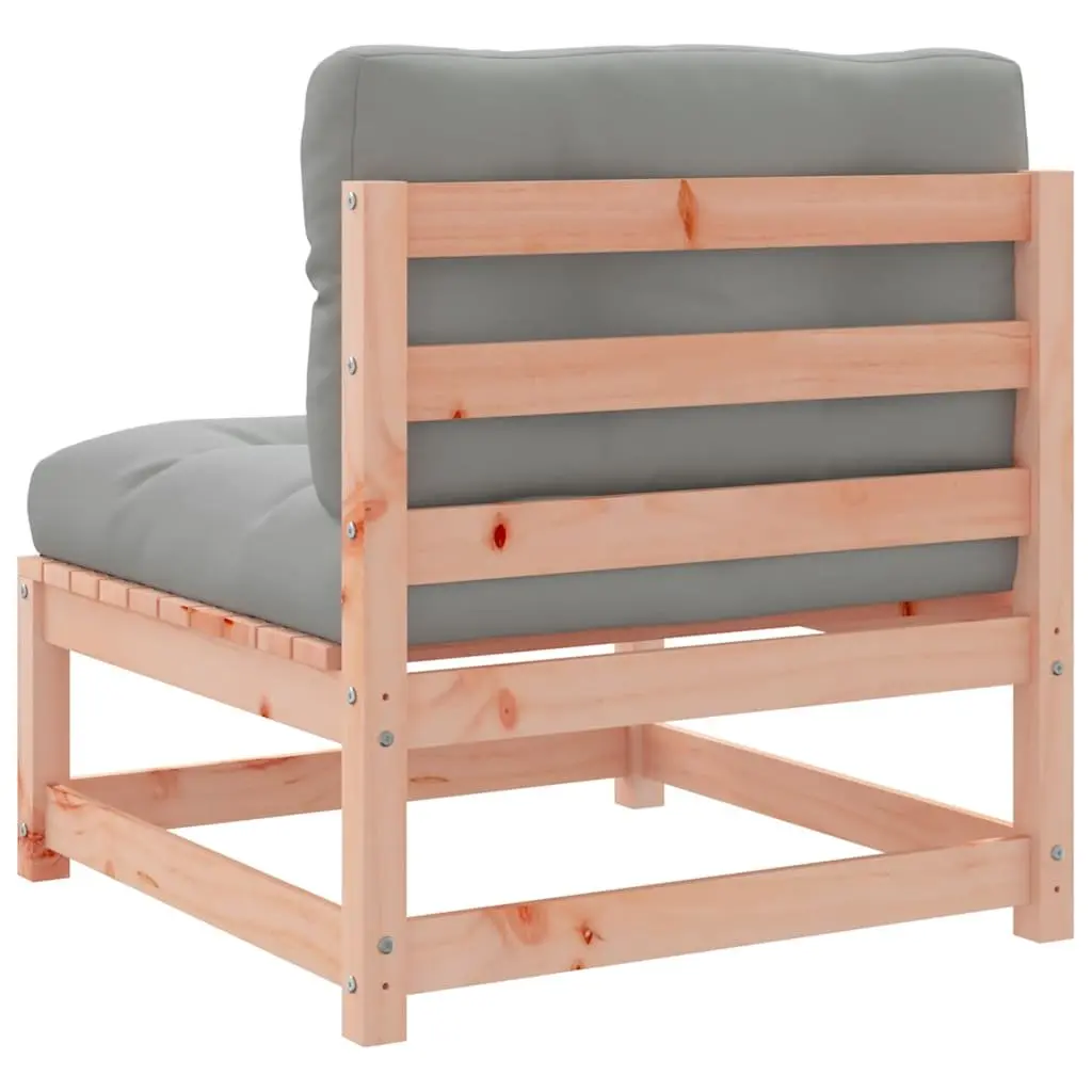 Outdoor Sectional Sofa Unit Armless 2pcs Cushions Brown