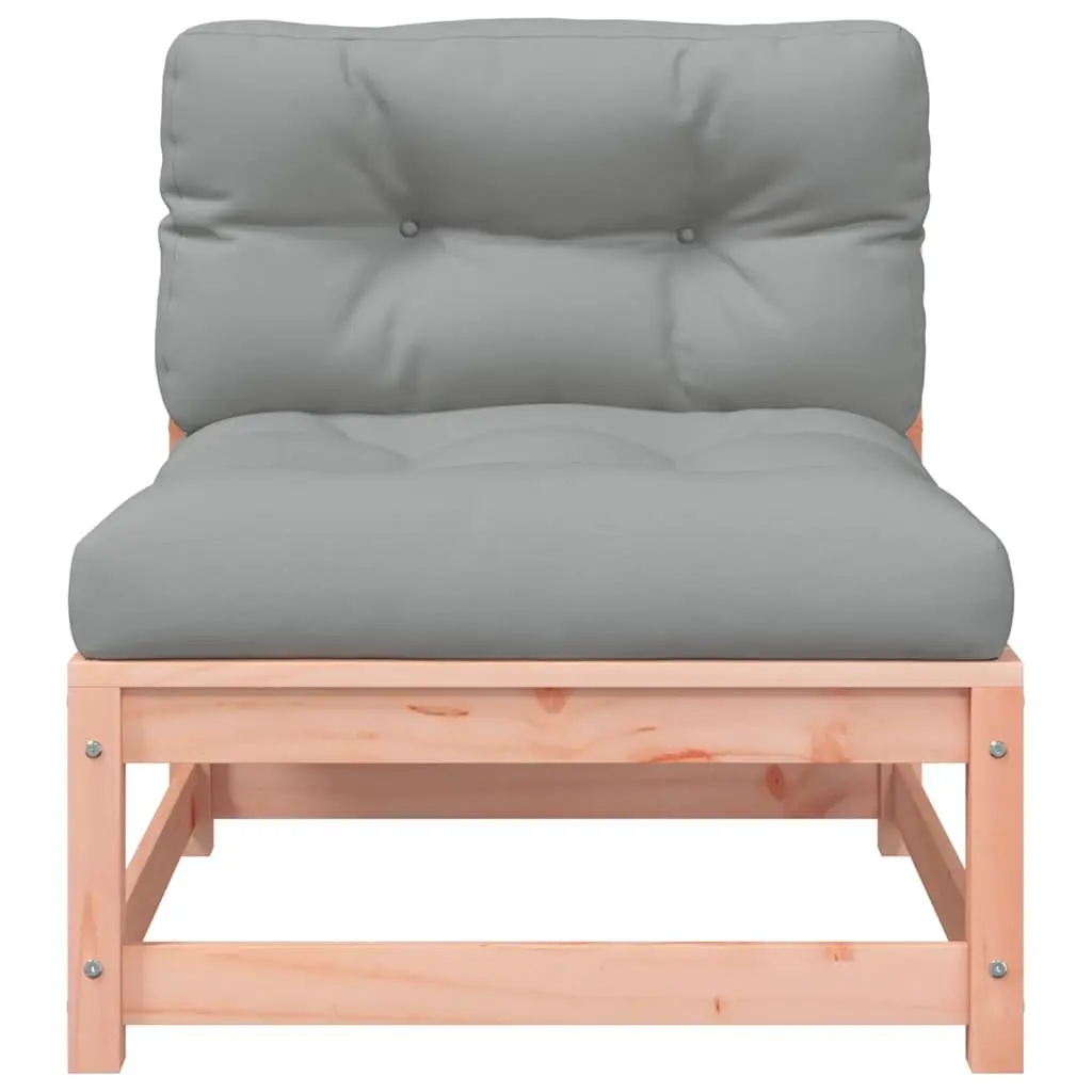 2-Seater Garden Sofa Outdoor Relaxation Solid Douglas Wood with Cushions Brown