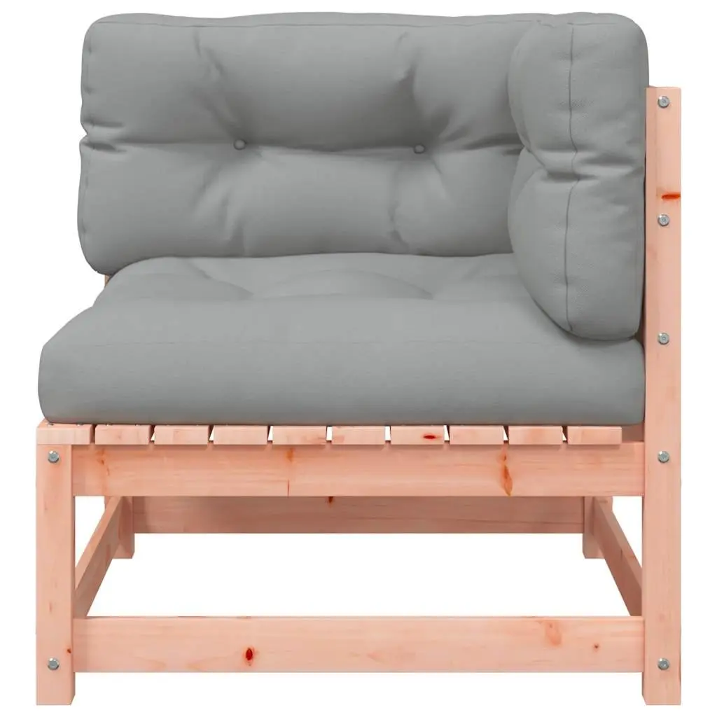 2-Seater Garden Sofa Outdoor Relaxation Solid Douglas Wood with Cushions Brown