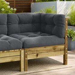 Practical Modular Corner Sofa with Cushions for Outdoors