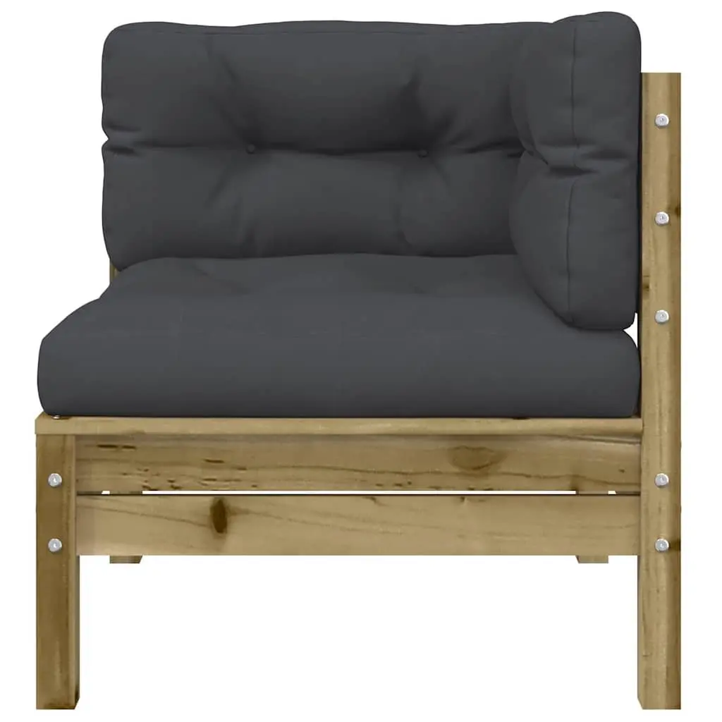 Modular Corner Sofa with Cushions for Outdoors