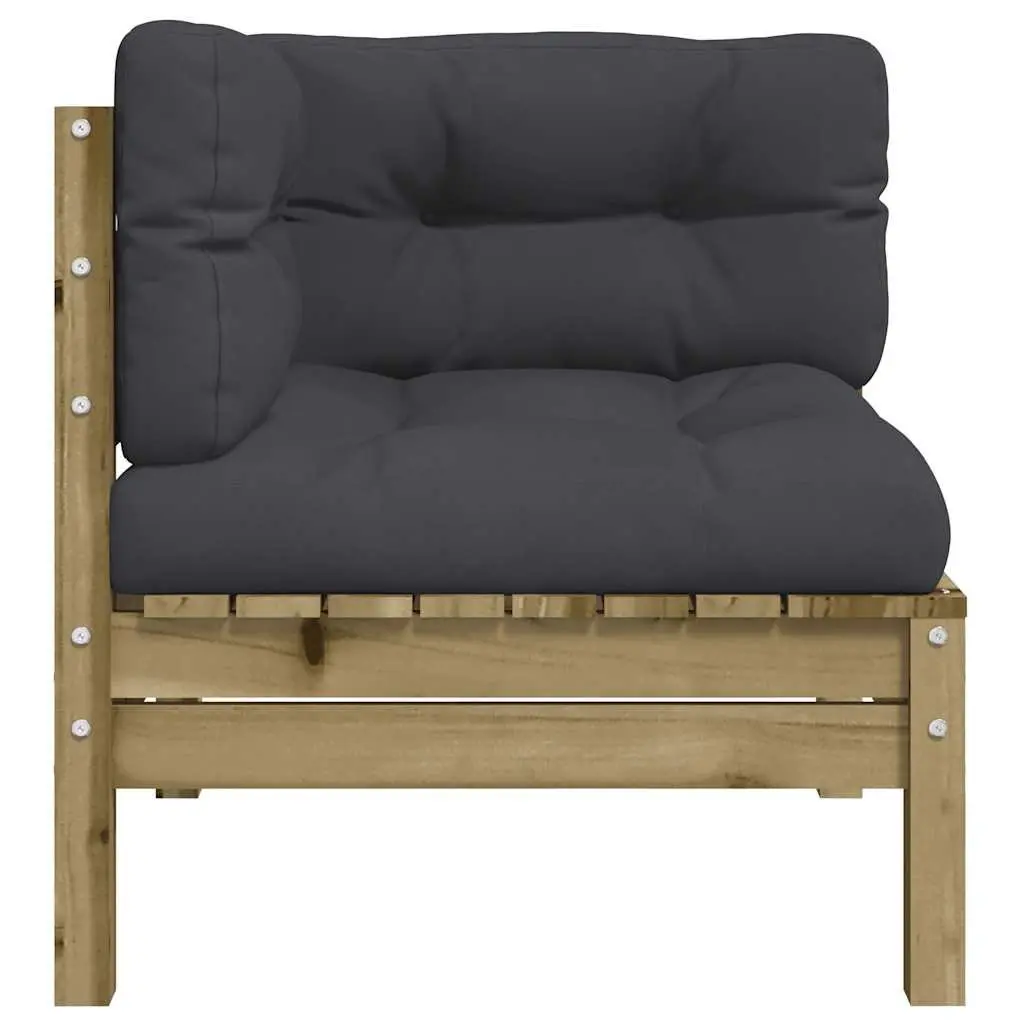 Modular Corner Sofa with Cushions for Outdoors