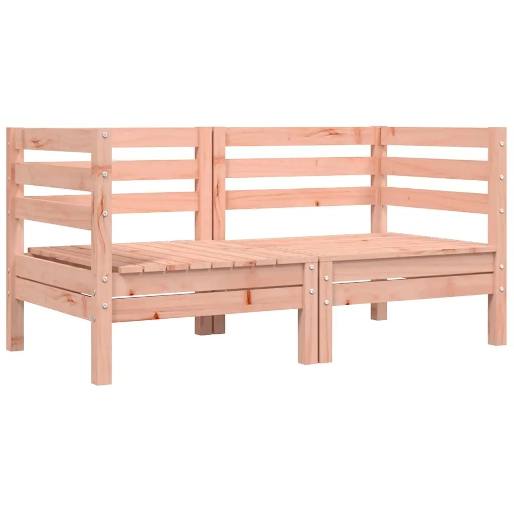 Outdoor Sectional Sofa Corner Unit 2 Pieces Solid Wood Garden Patio Furniture Brown