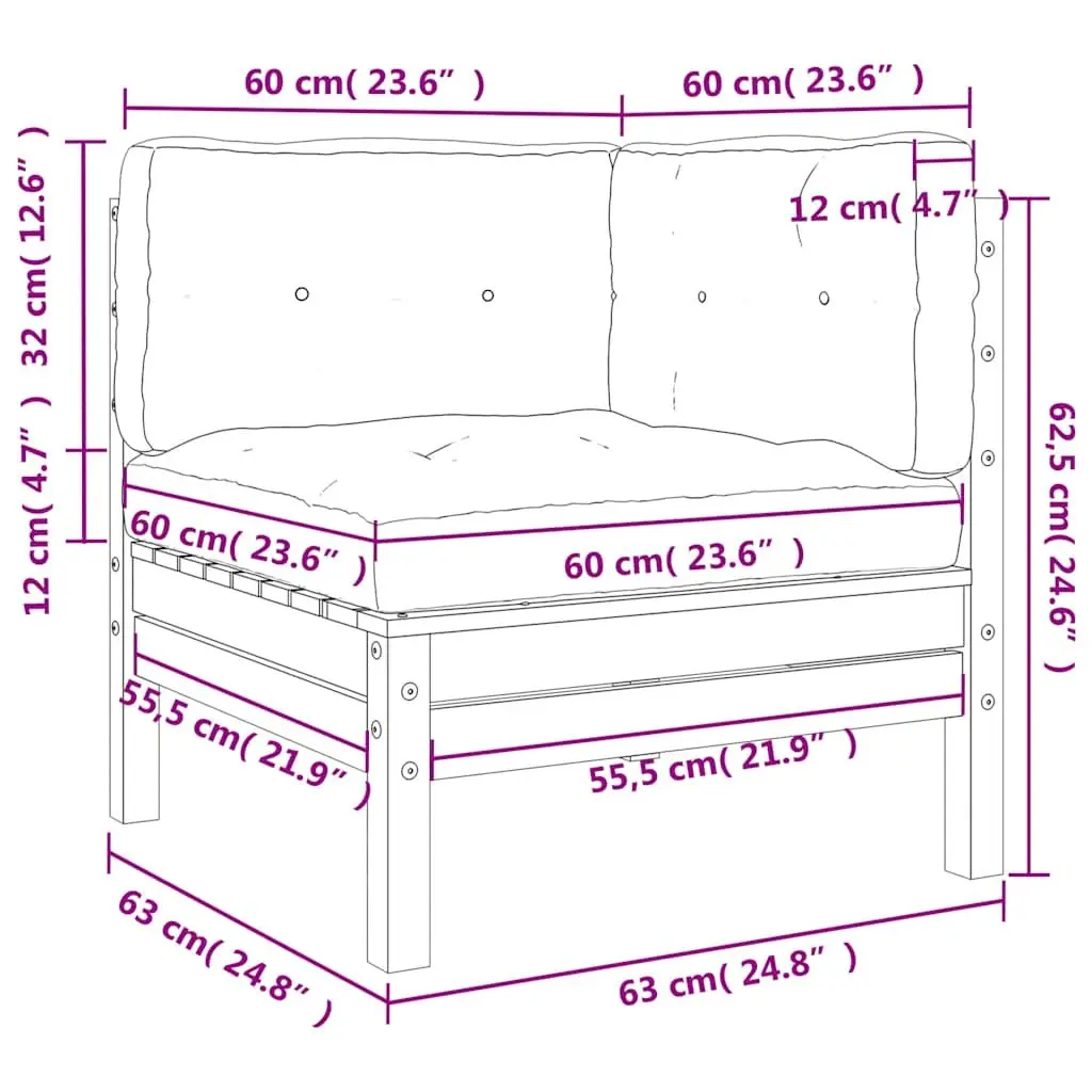 Outdoor Sectional Sofa with Cushions