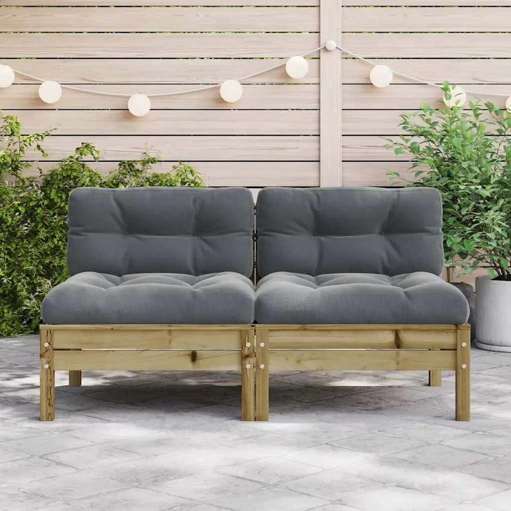 Outdoor Sectional Sofa Set with Brown Cushions