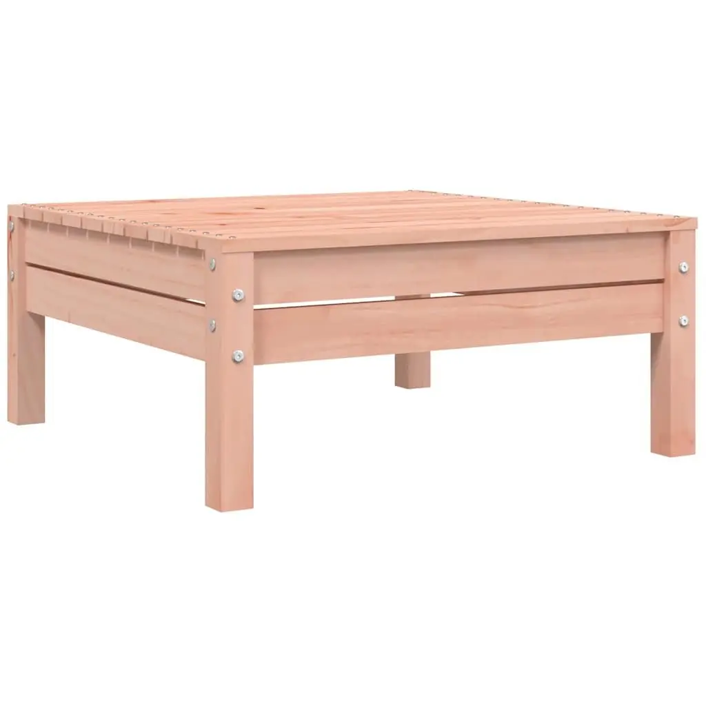 Garden Footstool Ottoman Solid Wood Outdoor Patio Cushion Brown