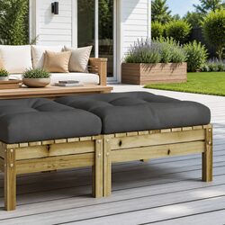 Practical Outdoor Ottoman with Cushion for Comfort
