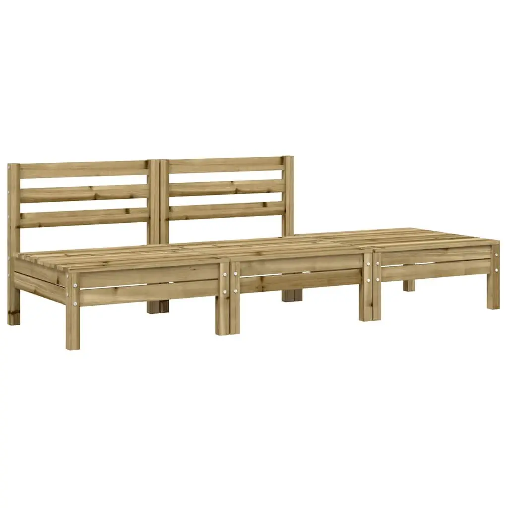 2-Seater Garden Sofa Outdoor Patio Seating with Footstool Cushions Brown