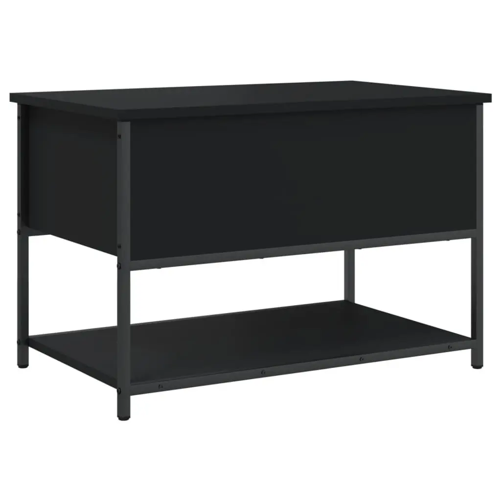 Storage Bench Black 70x42.5x47cm Hallway Shoe Bench Entryway Seating Organiser