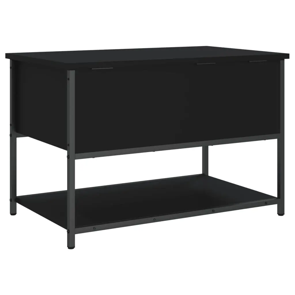 Storage Bench Black 70x42.5x47cm Hallway Shoe Bench Entryway Seating Organiser