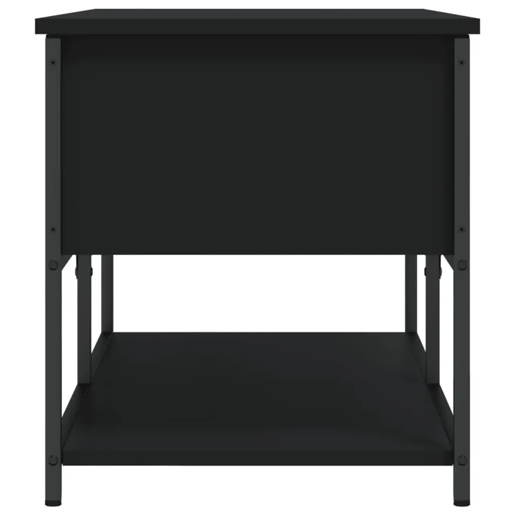 Storage Bench Black 100x42.5x47 cm Hallway Entryway Shoe Organiser Seating