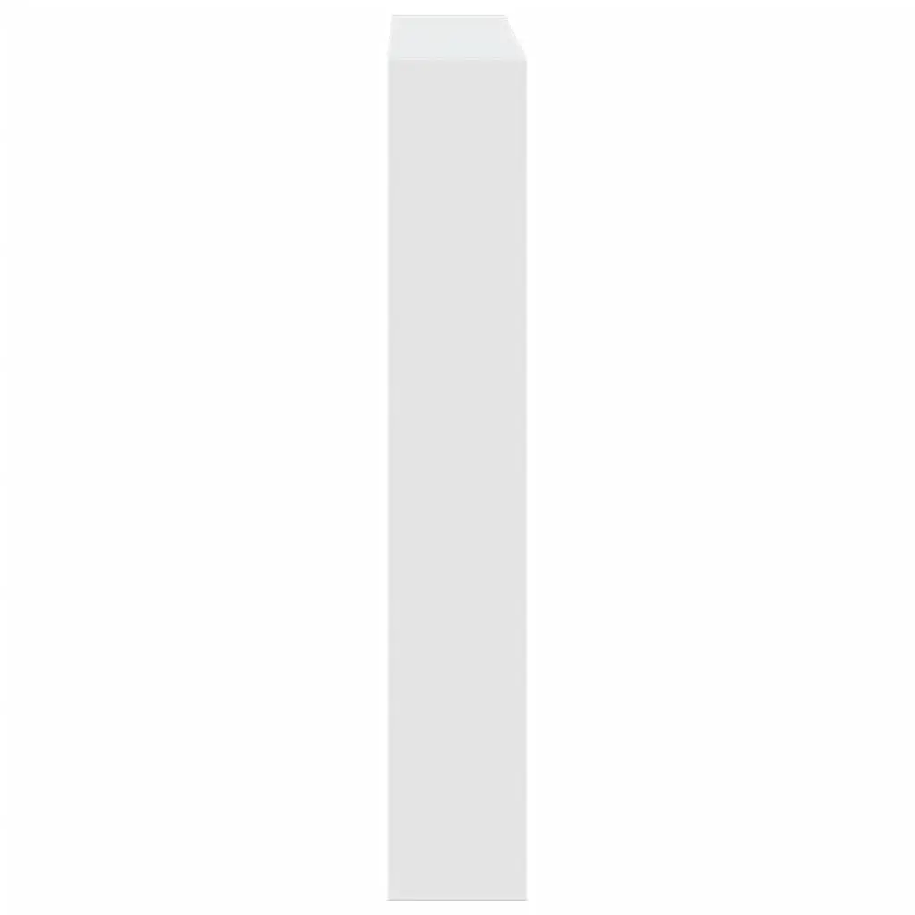 Headboard Cabinet RGB LED Lights Storage 120cm White Modern