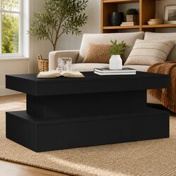 Practical and Stylish Coffee Table with RGB Lights